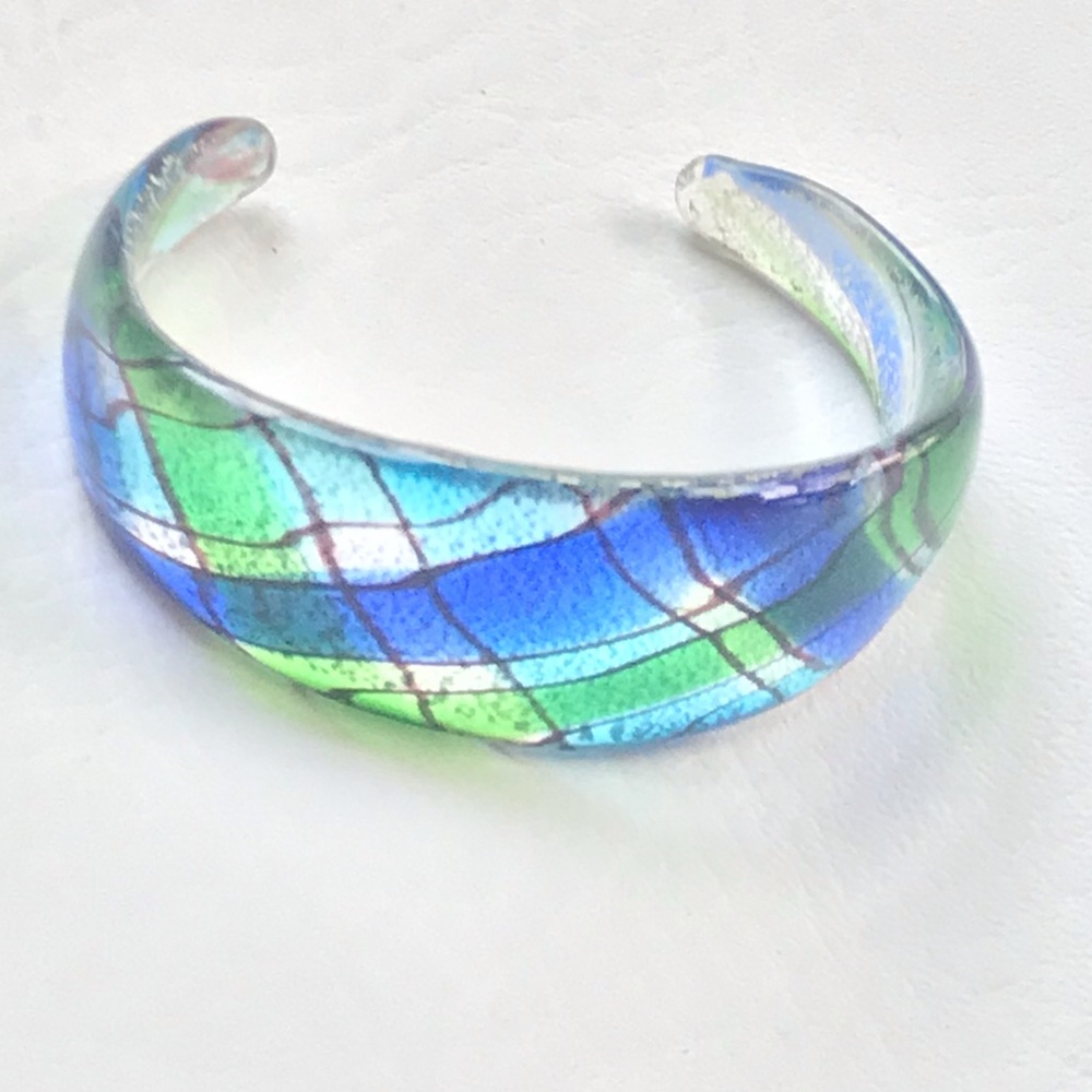 Glass Cuff Bracelet